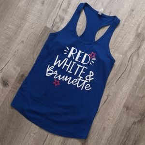 Patriotic racerback